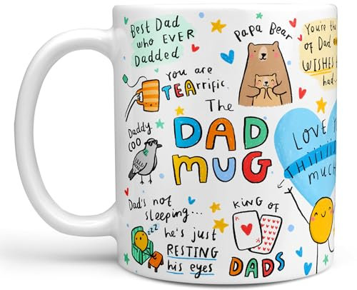 Arrow Gift Co - The Dad Mug, Coffee Mug, Funny Gift for Dad, Birthday, Christmas