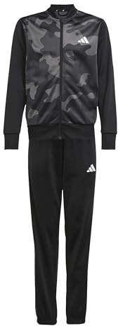 adidas Unisex Kids Seasonal Essential Camouflage Tricot 3-Stripes All Over Printed Kids Trainingsanzug