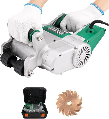 JXYQ Elektrischer Mauernutfräser, 1-maliges Formen, Wandnut-Schneidemaschine, Schnittbreite 35 mm, Tiefe 40 mm, Mauernutfräse, Betonschneider
