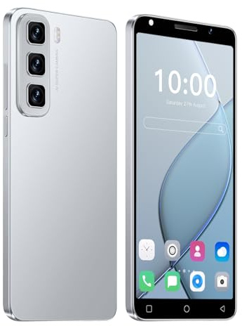 PrzTIk Teléfono móvil con Pantalla HD de 5,0 Pulgadas, 16 GB de ROM (Ampliable hasta 128 GB), Doble SIM, Doble cámara, Smartphone Android 9.0, Compatible con WiFi y Bluetooth (White)