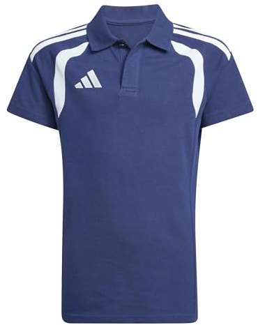 adidas Unisex Kinder Tiro 26 League Polo Kids Shirt, Team Navy Blue 2/White, 3-4 Years