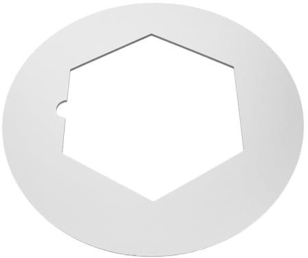 GALPADA Piastra di Supporto per Tornio in Plastica Alluminio Bianca, Leggera e Rotonda, per Artisti della Ceramica e Argilla in Studio o Lezioni di Tornitura All'aperto