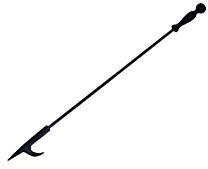 Rocky Mountain Goods Schürhaken für Kamin, rostbeständig, schwarzes Finish, robuster Schmiedeeisenstahl, dekoratives Aussehen und Finish, vielseitig einsetzbar, für Innen- und Außenbereich