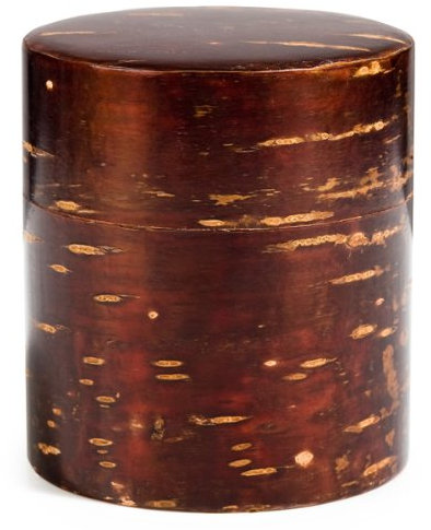 Traditional Cherry Bark Japanese Caddy - Keeps Loose-Leaf Tea & Coffee Fresh