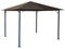QUICK STAR Metall Garten Pavillon Nizza 3x3m Antik Partyzelt Taupe/Beigegrau RAL 7006