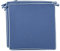 Brandsseller 2er Set Sitzkissen 40x40x4 cm – Wasser- & schmutzabweisende Stuhlkissen mit Bindebändern & Paspel – Für Innen & Außen – Garten, Terrasse, Küche – Blau
