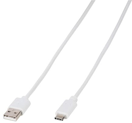 Vivanco USB-Kabel USB 2.0 USB-A Stecker, USB-C® Stecker 1.00 m Weiß 39452