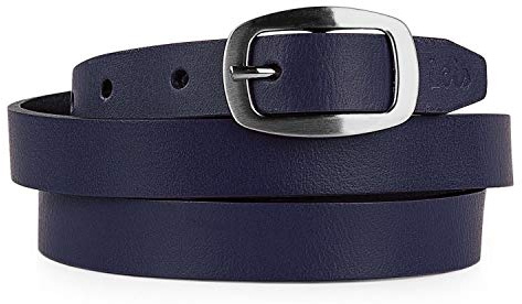 Lois - Breit Ledergürtel für Damen, Gürtel 3 cm Breit, Ledergürtel Marine Blau, Eleganter Gürtel, Gürtel Marine Blau 49609