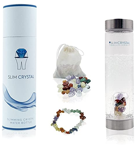 SLIMCRYSTAL Crystal Water Bottle With Bracelet - Support Your Health and Boost Natural WeightLoss