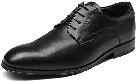 Bruno Marc Herren Anzugschuhe Schnürhalbschuhe Klassischer Business Derby Oxford Hochzeit Schuhe Schnürschuh,Size 45,Schwarz,SBOX229M-E