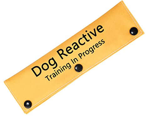 PWHAOO Dog Leash Sleeve Dog Reactive Training in Progress Lead Cover Leash Sign Service Dog Leash Wrap (Dog Reactive Sleeve)