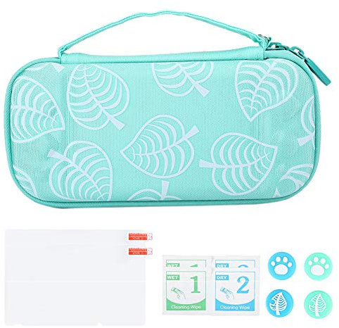 KOSDFOGE Nuova Custodia Protettiva per Console Portatile per Switch/Lite Game Host Borsa per Il Trasporto Facile(Verde)