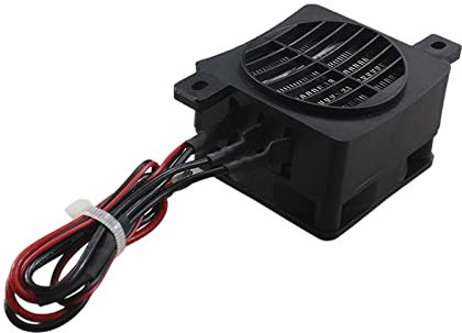 F Fityle DC 12V 24V PTC Heizelement Heizgebläse Einstellbarer Thermostat Haushalt Mini Winter Raumheizung Elektrische Heizung für Büro Luftbefeuchter, 12V 70W