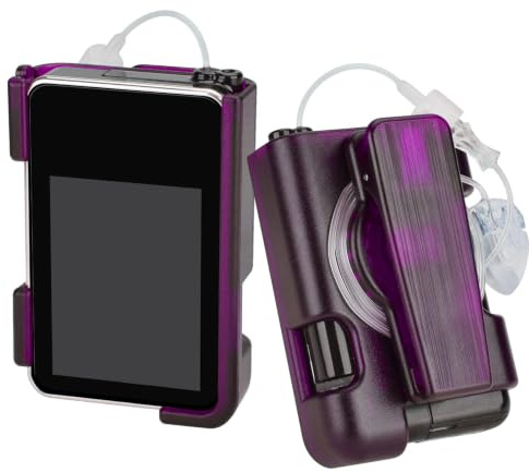 Healvaluefit Tandem Tslim X2 Pump Case with Clip, 360° Rotatable Clip with Sturdy and Durable Hinge, Friendly to Screen Protector (Purple)