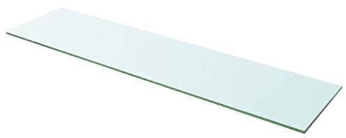 Glasregal Wandregal, Regal Schwebend Wandregal Glasregal Regalboden Glas Transparent 100 cm x 25 cm Wandablage Badregal Ablage Regale Glas Badezimmer Klarglas
