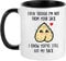Crunchy Carrots Even Though I'm Not from Your Sack Mug Step Dad from Daughter Son Stepdad Father's Day Stepfather Birthday Bonus Dad 11 oz Coloured Ceramic Coffee or Tea Cup (Black Inside and Handle)