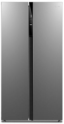 Midea MERS530FGE02 Frigorifero con Congelatori 548L, Side by Side, Total Nofrost, Compressore Inverter 324 KWH/annum, 35dB, Illuminazione LED, Inox