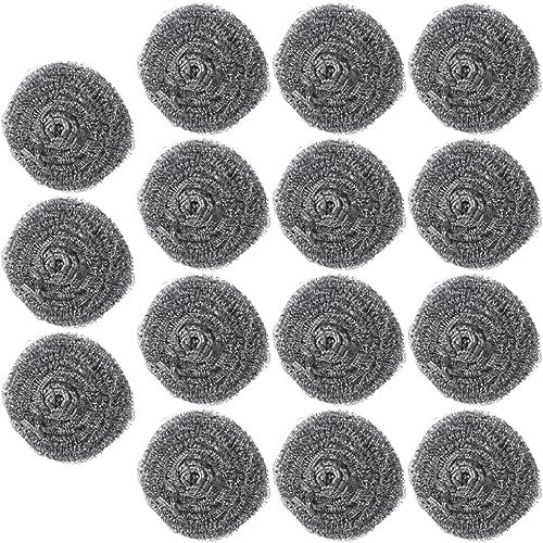 LIFKOME 15stücke Teiliges Set Stahlwolle Reinigungskugeln Für Töpfe Und Pfannen Effektiver Schrubber Für Hartnäckigen Schmutz Für Küchenutensilien Und Backbleche