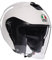 AGV - IRIDES E2206, Motorrad Jet-Helmet, Unisex, Helm mit Kratzfestes Visier mit UV-Schutz, Materia White, XS