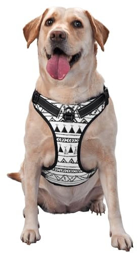 Traktionsweste mit Indianer-Muster, Brustgurt, Geschirr, Outdoor-Hundespaziergang