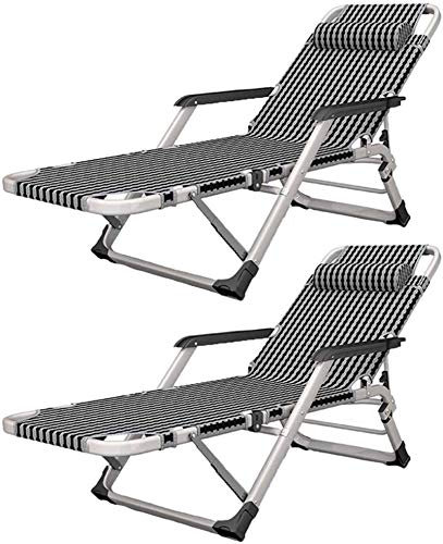 LFNXOVXF Leichte Sonnenliege, Faltbare Gartenstühle, 2er-Set, Schwerelosigkeitsstuhl, Liegestuhl, klappbare Schwerelosigkeits-Sonnenliege für den Garten, Büro, Zuhause, Balkon, NI