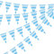 Cheloveer Oktoberfest Wimpelkette Bayerische Deko Oktoberfest Deko Bayrische Deko 10mBayerisch Wiesn Blau/Weiß Dreieck Banner Deko Oktoberfest set Oktoberfest Bayrische Deko für Bierfest Innen Outdoor