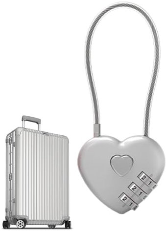 Heart Shape Padlock - Small Vintage Locks, Tiny Combination Padlock | Metal Heart Shaped Padlock, Metal Decorative Locks, Zinc Alloy Safety Protection Tool, Notebook Heart Padlock for Bags