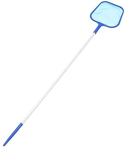SEWOART Pool Skimmer Kescher Für Tiefe Wasserreinigung Aluminiumstange 5 Stück Robustes Netz Für Schwimmbäder Teiche Und Springbrunnen Zur Entfernung Von Laub Und Ablagerungen