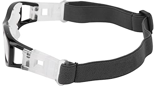 Lacrosse-Brille, Kinderbrille mit Verstellbarem Riemen, Sportbrille, Teenager-Brille, Schwimmbrille, Fußball, Radfahren, Basketball, Brille, Zubehör (BLACK)