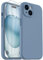 CASELIVE for iPhone 15 Case, Liquid Silicone Case with [Tempered Glass Screen Protector] Full Body Shockproof Soft Anti-Scratch Microfiber Lining Phone Case for iPhone 15 6.1 inch(Light Blue)