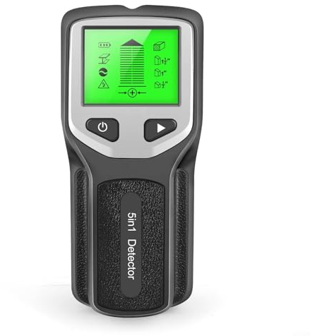 Wanddetektor, LCD-Display, Balken-Scan für Holz, Wechselstrom, Kabel, Metall, Messgerät (schwarz)