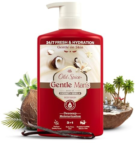 Old Spice Gentle Man's Coconut + Vanilla 3-in-1 Duschgel & Shampoo 800 ml