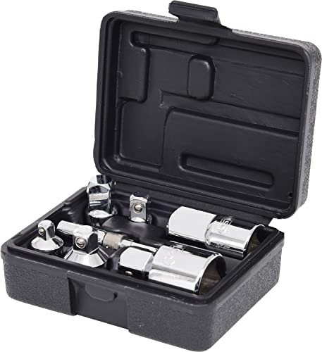 KS Tools 918.0707 1/4 Zoll + 3/8 Zoll + 1/2 Zoll + 3/4 Zoll CHROMEplus Adapter-Satz | hochglanz verchromt | 7-tlg.