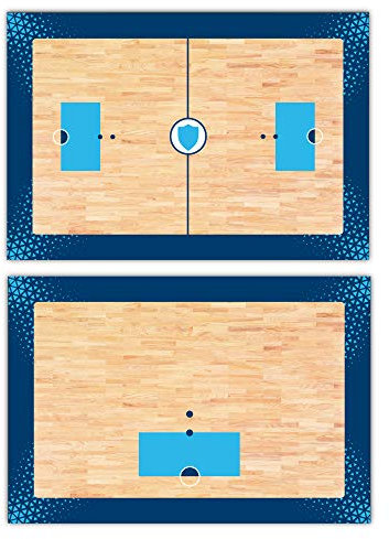 Haberdashery Online Ardoise de Sport Tactique Double Face. Hockey. Logo de l'équipe d'entrainement personnalisé.