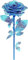 Piececool Puzzle 3D Métal Roses en Acier Inoxydable 430 - Maquette Fleurs, Restauration 100%, Cadeau d'Anniversaire pour Adulte, 15 Pièces (Bleu)