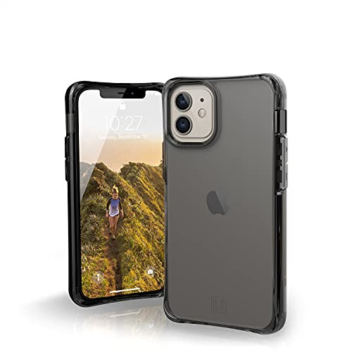 Urban Armor Gear U by UAG [U] Mouve Schutzhülle Apple iPhone 12 Mini (5,4 Zoll) Hülle (Transparentes Case, Wireless Charging kompatibles Cover, Sturzfest, Ultra Slim Bumper) - ash (grau transparent)