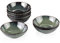 vancasso serie Starry Cuencos de Cereales de 8 piezas Juego de Tazones para Arroz, Sopa, Ramen 550ml Cuencos Desayuno Gres Vintage Verde