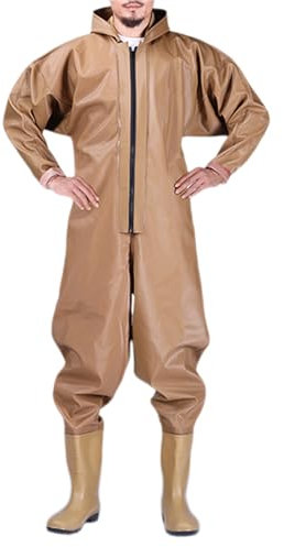QTDZ Pantaloni da caccia impermeabili per tutto il corpo 37-47 Stivali in gomma da uomo, da donna, pantaloni da pesca, con cappuccio, Salopette anti-Usura, pantaloni da pappagallo