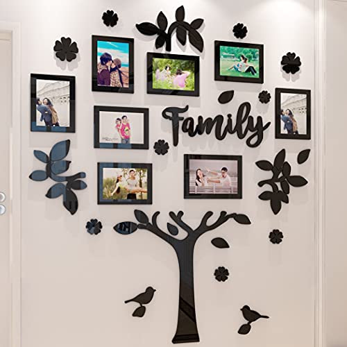 3D Wandtattoo Baum DIY Familie Wandaufkleber Fotorahmen Baum Wandsticker Wanddeko Deko Kinderzimmer Schlafzimmer Sofa Hintergrund Kunst Sticker