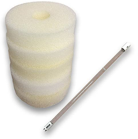 Finest-Filters Compatible Laguna Pressure Flo 12000 Foam Filter Set With 25w UV Bulb Lamp Pond