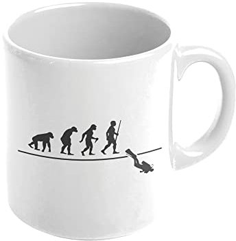 MUG Cerámica Tazas de Te con motivo de Plongee