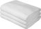 Tuva Home Lot De 3 Serviettes en Coton 100 X 150 Cm Wellness Spa Sauna Serviette De Bain Serviette Éponge Professionnelle 100% Coton Serviette De Table De Massage De Soleil (Blanc)