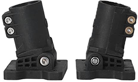 EVTSCAN 2-teilige Drohnen-Klapp-Sprühstange, Feste Basisteile, schwarzer 20-mm-Nylon-Aluminiumlegierungs-Anschluss zum Sprühen von Drohnen