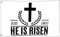 LUCKGEEY Jesus Christus He Is Risen Flagge, 1,2 x 1,8 m, für drinnen und draußen, lebendige Farben, Doppelnähte am Rand, christliche Flaggen mit 2 rostfreien Messingösen. (Aufgehaucht Weiß 10,2 x 15,2