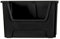 BiGDUG Essentials Large Stacking Pick Bin - 320H x 495W x 390D mm - 50L Capacity Plastic Storage Boxes (Black, Pack of 1)