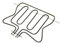 JCSPARES® - Resistenza Doppia 2800 Watt Per Forno Cucina Elettrico Compatibile Con Nardi