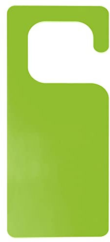 sourcing map Door Hanger Sign, 9.84 Acrylic Sign Door Knob Hangers DIY Blank Door Tag for Crafts Home Office, Green