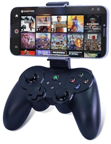 ShanWan Manette Telephone pour Android/iOS, Manette Smartphone avec Support, Manette de Jeu Mobile Bluetooth pour PS Remote Play Xbox Cloud Steam Link GeForce NOW MFi Apple Arcade Games