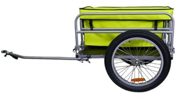 BIKE ORIGINAL - Fahrradanhänger Beach – Aluminium faltbar – Räder für Geländewagen 50,8 cm (20 Zoll) – abnehmbare Tasche mit großer Kapazität – max. Belastung 60 kg – Befestigung auf Radachse
