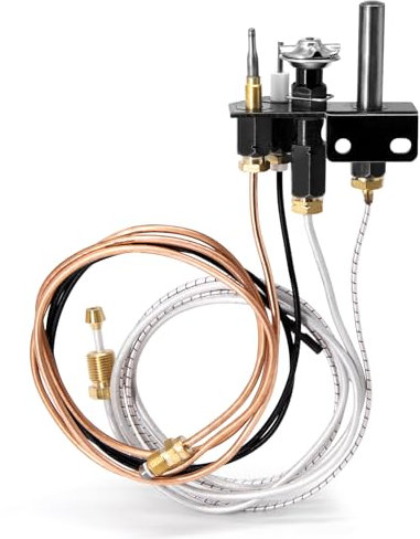 Criditpid 69L18 Pilot Assembly Propangas (LP) für Lennox Elite, IHP, Merit, Superior, Astria Direct Vent Kamine und Einsätze, 69L1801, 108084-03 Pilot Assembly Ersatzteile mit Thermoelement